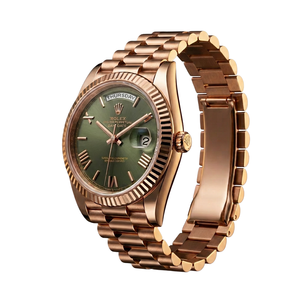 Rolex — Rolex Day-Date 40 Everose — Vert Olive